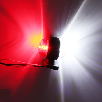 4PCS Priekaba LED Šoninis Gabaritinis Apšvietimas Kontūro Sunkvežimių Indikatorius Furgonas Sunkvežimis LED Žibintai Šalinimas Šviesa Priekabos 12V 24V Raudona Balta