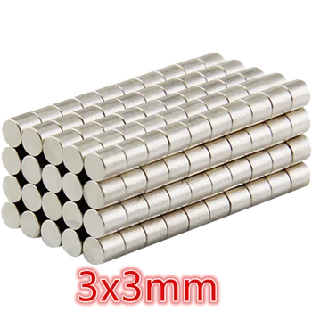 50/100vnt Mažas N35 Apvalus Magnetas 3x1 3x2 3x3 3x5 3x10 3x15 mm Neodimio Magnetas Nuolatinis NdFeB Super Stiprūs, Galingi Magnetai