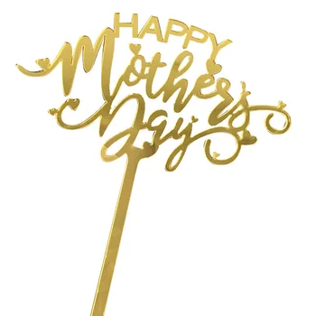 Akrilo Mama Laiminga Gimtadienio Tortas Topper Laimingas Motinos diena šalies pyragas apdaila akrilo tortas skrybėlę