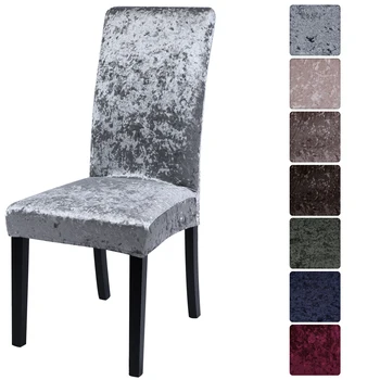 Aksomo Blizga Audinio Pigūs Kėdžių Dangose Universalus Dydis Ruožas Kėdžių Dangose Sėdynės Atveju, Užvalkalai Už Valgomasis 2021 Dekoras