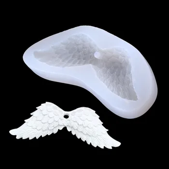 Angel Wing Molio Formų Silikono Pelėsių Pyragas Apdaila Aromatinių Pypsum Formos Silikoninis Minkštas Pyragas Pelėsių