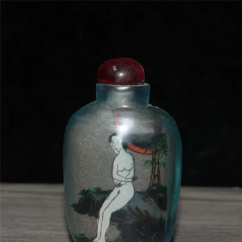 Antikvariniai ir į stiklo meno, kūno tapyba uosti butelio dekoravimas kolekcija
