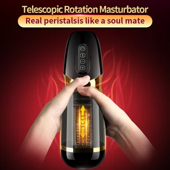 Automatinis Teleskopinis Sukimosi Vyrų Masturbacija Taurės 10*10 Rūšių Silikono Makšties Nekilnojamojo Pūlingas Suaugusiųjų Masturbator Sekso žaisliukai Vyrams