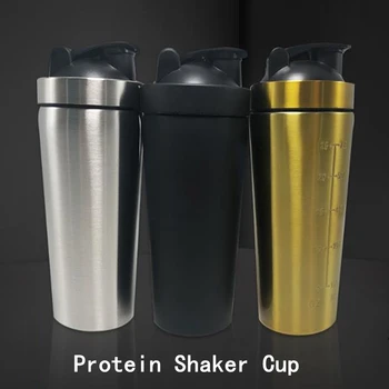 Baltymų Shaker Taurės 304 nerūdijančio plieno, purtyti fitneso taurės baltymų milteliai, pieno gėrimų maišymo Blender ne izoliacija taurės 20/25oz