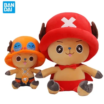 BANDAI One Piece Anime Veiksmų Skaičius, Chopper Lėlės Vienas Gabalas Luffy Pliušinis Žaislas Vaikams Ragdoll Veiksmų Skaičius, Žaislai Vaikams