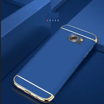 Būsto Samsung Galaxy S10 S8 S9 plus S10E Atveju 3 1. Nustatyti Sunku Matinis Danga Plastiko Galinį Telefono Dangtelį S6 s7 krašto Dangtis