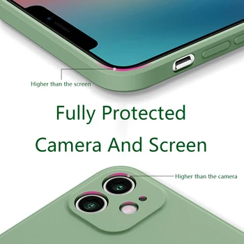 Case For iPhone 11 12 Pro Max Mini X XR XSMax 6 6S 7 8 Plius Pilnas Kameros Raštas Silikono Minkštos TPU Dangtis