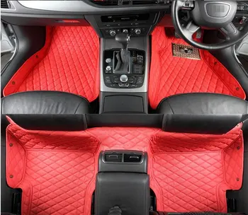 Custom pilną automobilio grindų kilimėliai + vieną bagažo skyriaus kilimėlis Dešinėje pusėje Nissan Elgrand E51 7 8 sėdimos vietos 2010-2002 vandeniui kilimai
