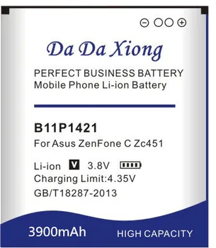 Da Da Xiong 3900mAh B11P1421 Baterija Asus ZenFone C ZC451CG Z007 Baterija