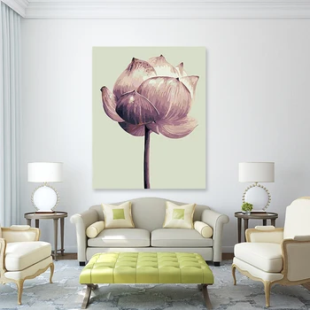 Dažų numeris meno tapybos numerius, Dekoratyvinis dažymas magnolia gėlių butelis ir gėlės šiuolaikinės taupymas