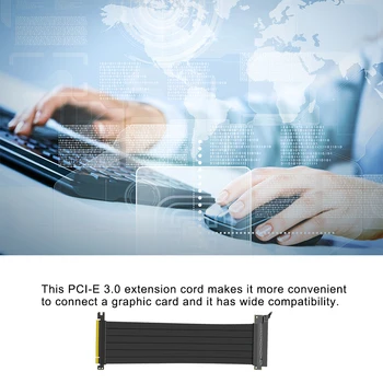 Didelės Spartos PC Grafikos Kortos PCI Express Jungties Kabelis Riser Card PCI-E X16 3.0 Lankstus Kabelis Extension Adapter