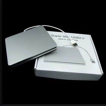 DVD-RW Nešiojamas Išorinis DVD įrašymo įrenginys Diskų Dėžutės, Talpyklos Atveju Siurbimo Super Slim USB 2.0 Lizdas DVD Portatil Ratai blu ray