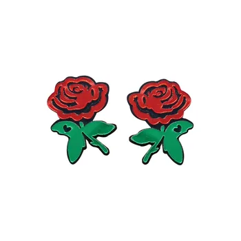 Gothic Rose Stud Gėlių Auskarai 90-ųjų Stilius Derliaus prancūzijos Augalų 2021 Akrilo Auskarai Moterims, bižuterijos Šalis Dovanos Naujas