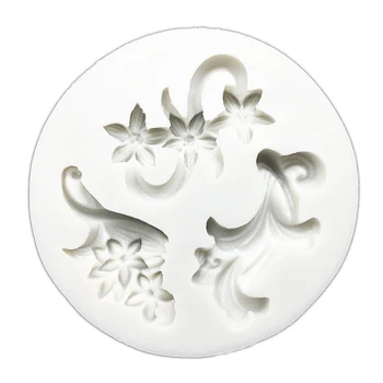 Gėlių, Dekoratyvinių Modelis Silikono Formos Sugarcraft Šokoladinių Keksiukų Kepimo Formą Minkštas Tortas Dekoravimo Įrankiai