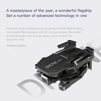 H3 Mini Drone Su 4k vaizdo Kamera, Sulankstomas Quadcopte WIFI Platus Aukštos Turėti Profesinės RC Sraigtasparnis Vienas Pagrindinių Grįžti RC Drone Žaislai