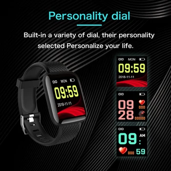 Išmaniųjų Laikrodžių Apyrankės Fitness Tracker Kraujo Spaudimą, Širdies ritmą Android Pedometer Sporto Smart WatchBand 
