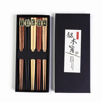 Japonų medinės lazdelės ne slydimo šeimos korėjos dovana, namų apyvokos Šarvai lazdelės artesanias de kinija Lazdelės