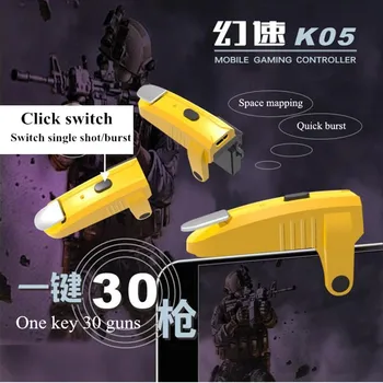 K05 ABS Game Controller Accessories Fr PUBG Gamepad Kreiptuką Sukelti Tikslas Fotografavimo Rankena L1R1 Klavišas Aux Gaisro Mygtuką 