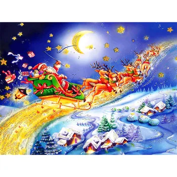 Kalėdų Dovanų Deimantų Tapybos Namų Dekoro Santa Claus 5D Visą 