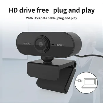 Karšto Pardavimo Kamera 1080P Web Kamera su Built-in HD Mikrofonas, USB Kištukas, Web Kameros Fokusavimo Plačiaekranis Vaizdo Mokymo Skambina Darbo