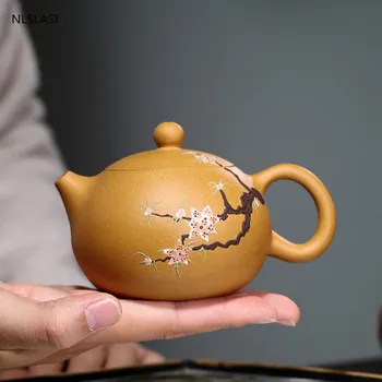 Kinijos Yixing arbatos puodą Boutique raudonos molio Xishi Arbatinukas Rūdos grožio virdulys Meistro rankų darbo Teaware Arbatos ceremonija prekių 210ml