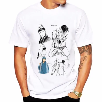 Kroean Stiliaus marškinėliai Kpop rugpjūčio D Suga Marškinėlius Vyrų Viršuje Tees Vyrų Derliaus Juokinga T Shirts Vasaros Balti trumpomis Rankovėmis Streetwear