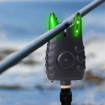 LED Žvejybos Bite Signalizacija Reguliuojamas Lengvas Liuminescencija Tonas Jautrumas garsinis signalas Karpis Karšto Pardavimo, Žvejybos Įrankiai, Swinger