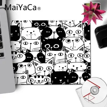 MaiYaCa Didelis Skatinimo Kates Juodos ir Baltos Komfortą mažos Pelės Kilimėlis Gaming Mouse pad 