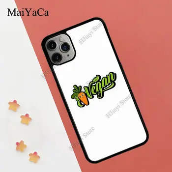 MaiYaCa VEGANŲ VEGETARAS Atveju iPhone XR X XS Max SE 2020 6S 8 7 Plius 12 mini Pro 11 Max Coque