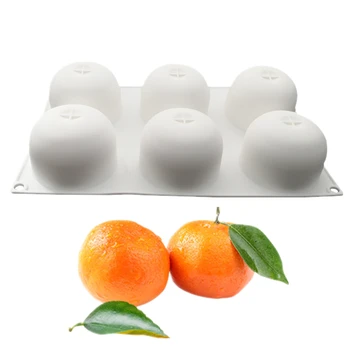 Meibum 3 Stilius Orange Silikono Priedais Prancūzų Desertas Torto Formą Kepimo Formų Minkštus Saldainius, Šokolado, Vaisių Putėsiai Konditerijos Įrankiai
