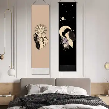 Miegamojo Sienos Kabo Dekoro Saulės Ir Mėnulio Psychedeic Bohemijos Apdaila Gobelenas naudoti Gyvenamasis Kambarys