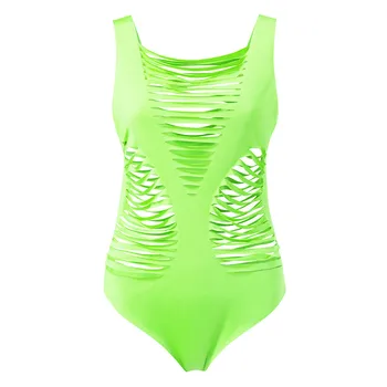 Moterų maudymosi kostiumėlį Ployester maudymosi kostiumėliai moterims 2020 Moterų Sexy Vasaros Iškirpti be Rankovių Stora Montavimo Šalies Bodysuits Clubwear