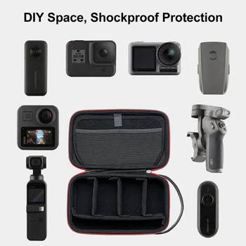 Multi-funkcija Saugojimo Video camera Bag Anti-slėgio Kieto Atveju, atsparus smūgiams Nešiojamų Rankena Pakeisti GoPro8 Veiksmo Kameros
