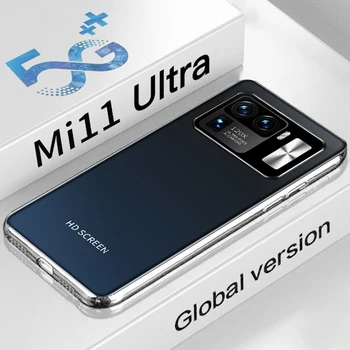 Nauja Mi 11 Ultra 6.7 Colių 16 GB 512 GB 6800mAh MTK6889 Android 10.0 5G Išmanųjį telefoną Dual SIM Kortelę GPS WiFi Pasaulio Versija Telefono