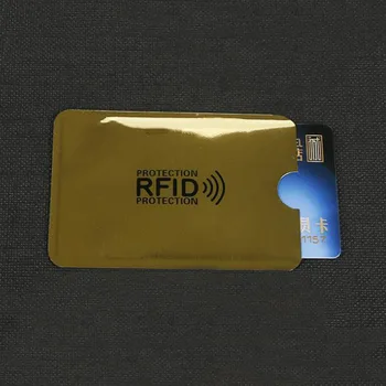 Naujas Kovos su Rfid Banko Kortelės Turėtojui, Metalo NFC Blokavimo Reader Užraktas ID Kreditinės Kortelės Maišelį Vyrai Moterys Lazerio Lydinio Kortelės Atveju Apsaugoti