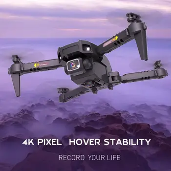 Naujas Mini Drone 4k Profesija HD Kamera, LED WiFi Fpv Drone Dual Camera Aukštis Drones Laikyti Fotoaparatą Sraigtasparnis Žaislai Quadcopter Dovana