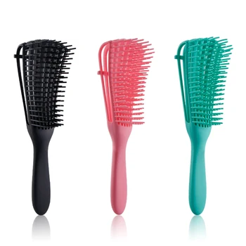 Naujas Moterų Plaukų, Galvos odos Masažas Šukos Detangle Hairbrush Šlapias Garbanotas Plaukų Šepetys 