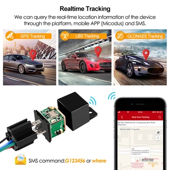 Naujausias MV720 Relei GPS Tracker Automobilių GPS GSM vietos nustatymo, Stebėjimo ir Nuotolinio Valdymo Anti-theft Stebėsenos Sumažinti Naftos Galios Mini Automobilių Tracker