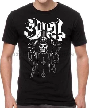 Naujos Dvasios Juosta Papa Rūstybės Juoda Sunkiųjų Metalų Marškinėliai badhabitmerch Pasididžiavimas Padaras T-Shirts grafinis tees vyrai