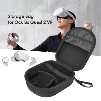 Nešiojamų Mini Saugojimo Krepšys Oculus Quest 2 kietas lukštas, EVA Kelionės dėklą Apsauginė Dėžutė Oculus Quest 2 Priedai