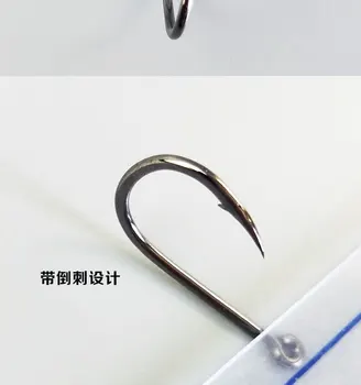 Originalus Japonijos žaliavos, Importuojamos Gamakatsu Gama Vamzdžio žiedas Juoda Žvejybos Kablys bass karpių žvejybos kablys