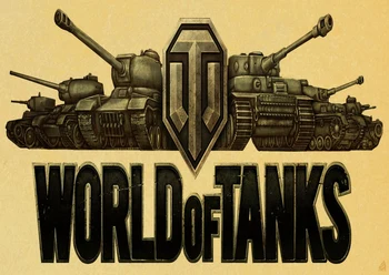 PC žaidimas World of Tanks Derliaus Popieriaus Plakatas Sienų Tapybos Namų Puošybai 42X30 CM 30X21 CM