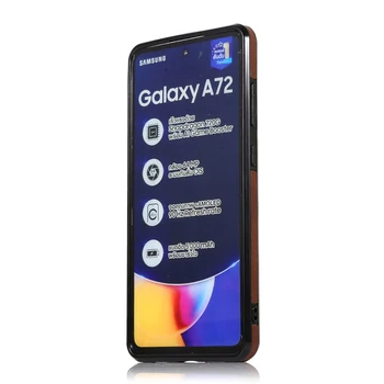 Prabangių Automobilių Magnetas Piniginės Atveju, Samsung Galaxy A72 A52 A12 5G S20FE S21FE Stovėti Padengti Multi Kortelių