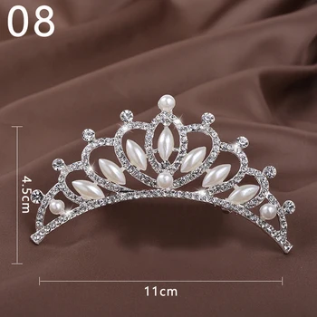 Princess Crown Mergaitėms Moteris Šalis Bridal Crown Tiara Diadem Kristalų Vestuvių Nuotakos Plaukų Aksesuarų, Kalnų Krištolas Papuošalai, Dovanos
