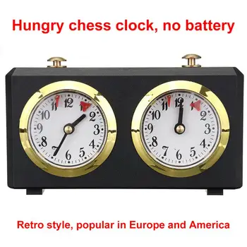 Profesionali Šachmatų Laikrodis Mechaninis laikrodis Skaičius Aukštyn Žemyn Laikmatis Šaškių Chronometras Bonus Konkurencijos Valandų Skaitiklis už stalo Žaidimas