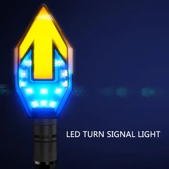 Rodyklių LED DRL Posūkio Signalų, Tekančių Motorinių Led Lemputė, Lempa, Motociklo Gintaro Lempų FZS CB150 Jėga