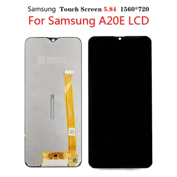 Samsung Galaxy A20e A202 A202F A202DS Ekranas Jutiklinis Ekranas skaitmeninis keitiklis Asamblėjos A202 A202F/DS SAMSUNG LCD A20e