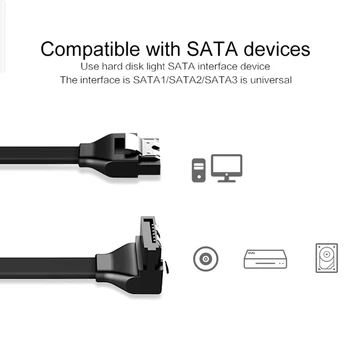 SATA Kabelis 3.0 Kietasis Diskas SSD HDD Adapteris Kabelis Tiesiai 90 Laipsnių Sata 3.0 Kabelis Asus MSI, Gigabyte Plokštę Nešiojamas