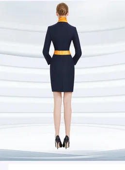 Stiuardesės Uniformą Aukso Parduotuvė Pardavimo Skyriaus Darbo Drabužius, Registratūra Klientų Aptarnavimo Parduotuvės Vadybininkas Įrankiai Moteriška Suknelė
