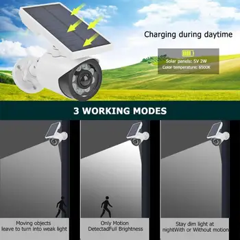 Suklastotas, Fiktyvus vaizdo Kameros Lauko Vandeniui Namo vaizdo Kameros Saulės Energijos Modeliavimo Kamera Su LED šviesos Saugumo Priežiūra